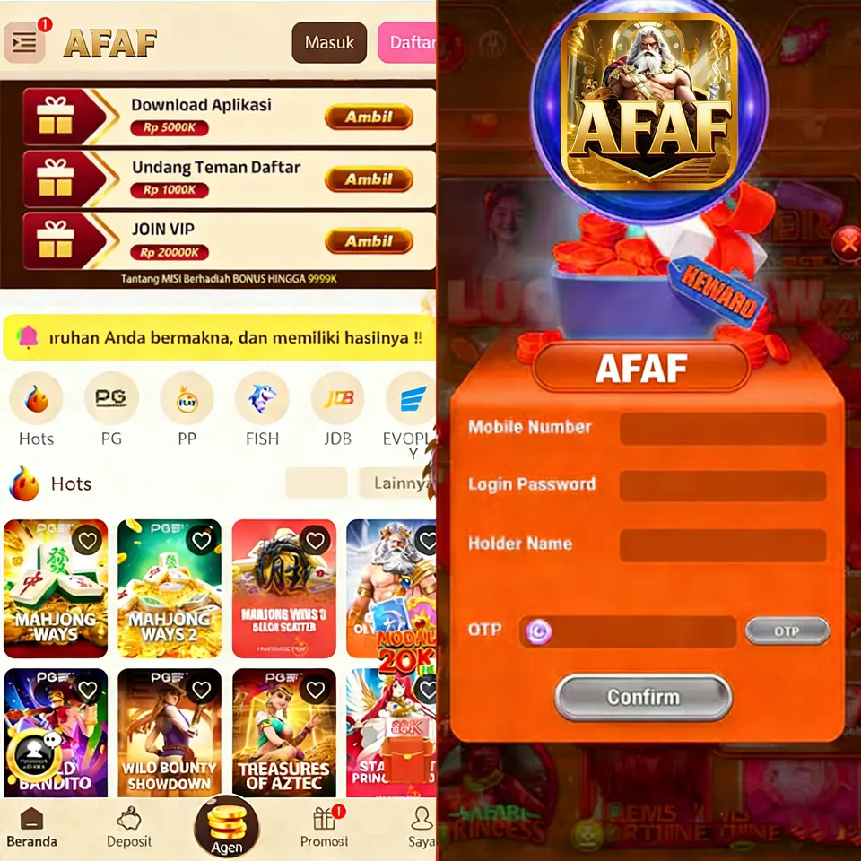 AFAF Masuk Resmi 2026 Aplikasi